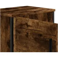 vidaXL Nachtkastjes 2 st 40x30x40 cm bewerkt hout gerookt eikenkleurig