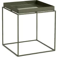HAY Tray Table medium bijzettafel olijfgroen, 40x40x44 cm