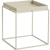 HAY Tray Table medium bijzettafel warm beige, 40x40x44 cm