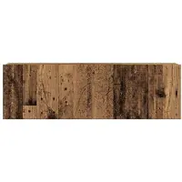 vidaXL 4-delig Tv-meubelset wandmontage bewerkt hout oud houtkleurig