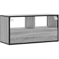 vidaXL TV-kast, grijs Sonoma, 80x31x39,5 cm, van houtvezel en metaal