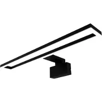 Osram LED-badkamerspiegelverlichting Orbis Saturn, zwart, 4000 K, koelwit, 600 lm, 10 W