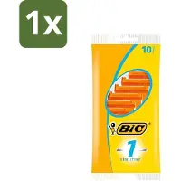 BIC 1 x - Scheermesjes - Sensitive - Enkel Mesje - Wegwerpmesjes - 10 Scheermesjes - Scheermesje - Wegwerpscheermesje - Gevoelige Huid - Enkel Mesje - Roestvrij Staal
