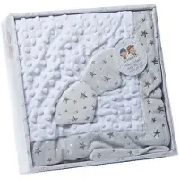 Gamberritos babydeken bolletjes 80 x 110 cm wit