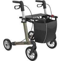 Rehasense Server Rollator - Opvouwbaar, Stabiel en Duurzaam met Zachte Comfortbanden (6,6 kg) M / C