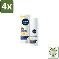 Nivea MEN – Gezichtscrème – Sensitive, Gevoelige huid, SPF30 – 50 ml - Voordeelverpakking - 4 stuks - SPF30 - Zonbescherming
