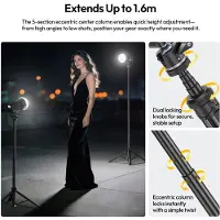Ulanzi MT93 Auto-Open Statief 160cm met Uka Quick-Release