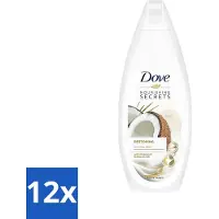 Dove 12 x Nourishing Secrets - Douchegel - Kokosolie & Amandel melk - Sulfaatvrij - 250 ml - Douchegel - Kokosolie - Amandelmelk - Hydratatie - Sulfaatvrij