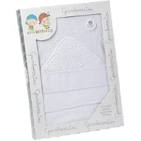 Gamberritos badcape 100 x 100 cm katoen wit