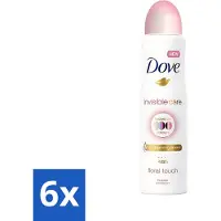 Dove 6 x - Deodorant - Spray Invisible Care - Onzichtbare bescherming - 250 ml - Deodorant Spray - Onzichtbare Bescherming - Anti-Transpirant - Zweetbescherming - Geurbeheersing