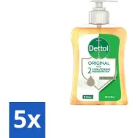 Dettol 5 x - Handzeep - Original - Klassieke Hygiëne - 250 ml - Handzeep - Antibacterieel - Hygiëne - Handwas - Huidvriendelijk