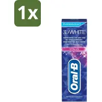 Oral-B 1 x - 3D White Vitalize - Tandpasta - Whitening - 75 ml - Tandpasta Whitening - Tanden Versterken - Glazuur Beschermen - Tanden Verkleuren - Stralende Lach