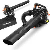 FUXTEC 4-in-1 Professionele Bladzuiger FX-LBS126P - 225 km/u blaasfunctie | 4,7 kg bladvermaler | inclusief blaasbuis | 60 liter opvangzak | trillingsdempende functie | 2-takt motor