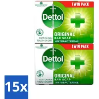 Dettol 15 x - Zeeptablet - Origineel - Antibacterieel - 2x 100g Zeeptabletten - Handzeep - Antibacterieel - Hygiëne - Handwas - Zeeptablet