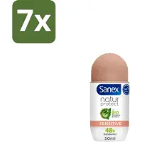 Sanex 7 x – Deodorant Roll-On – Natur Protect Sensitive – 50 ml - Gevoelige Huid - Deodorant Roll-on - Natuurlijke Bescherming - Milde Deodorant - Frisheid