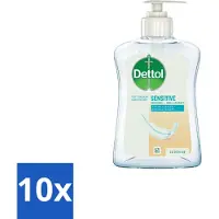 Dettol 10 x Handzeep Gevoelige Huid 250 ml - Gevoelige Huid - Handhygiëne - Antibacteriële Handzeep - Handzeep Voor Gevoelige Huid - Glycerine Handzeep