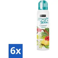 Sence 6 x - Tropical Joy & Coconut - Deodorant - Exotisch - 150 ml - Kokos Geur - Tropisch Fruit - Exotische Geur - Deodorant - Frisheid