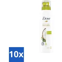 Dove 10 x Shower Foam Coconut Oil 200 ml - Douche Mousse - Kokosolie Douche - Huid Verzorging - Scheerervaring - Wellness Douche