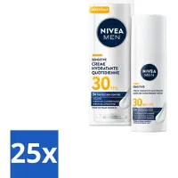 Nivea 25 x MEN – Gezichtscrème – Sensitive, Gevoelige huid, SPF30 – 50 ml - Koffie - Koffiezetapparaat - Koffiezetapparaat