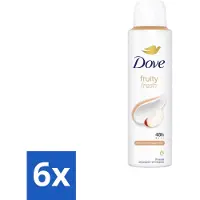 Dove 6 x – Deodorant Spray – Fruity Fresh – 150 ml - Deodorant Spray - Fris - Fruitige Geur - Okselhuid Verzorging - Transpiratiegeur