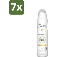 Dove 7 x - Deodorant - Invisible Dry - Onzichtbare bescherming - 250 ml - Onze Bescherming - Onzichtbaar - Zweet En Geur - Vlekken - Donkere Kleding