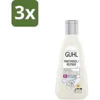 Guhl 3 x – Shampoo – Panthenol+ Repair – 250 ml - Panthenol Shampoo - Herstellende Shampoo - Hydraterende Shampoo - Shampoo Voor Droog Haar - Shampoo Voor Beschadigd Haar