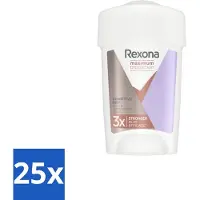 Rexona 25 x Women – Anti-Transpirant Stick – Maximum Protection Sensitive Dry – 45 ml - Anti-transpirant Stick - Zweetbescherming - Gevoelige Huid - Deodorant - Zweetgeur