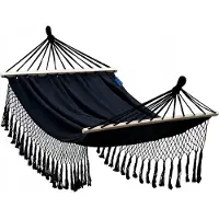 Potenza Boho Tweepersoons Hangmat Santia met Fringe en Spreidstokken