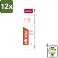Elmex Tandpasta Anti-Cariës Professional Advanced Protection 75 ml - Voordeelverpakking - 12 stuks - Gaatjes - Suikerzuur neutralisator