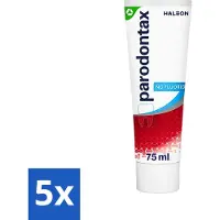 Parodontax 5 x - Tandpasta - Fluoride Vrij - 75ml - Fluoridevrije Tandpasta - Mondgezondheid - Tandvleesbescherming - Tandplakverwijdering - Bloedend Tandvlees