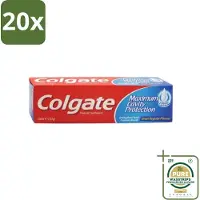 Colgate 20 x Tandpasta Maximum Cavity Protection 100 ml - Grootverpakking - Tandpasta - Gaatjesbescherming - Witte Tanden - Vlekverwijdering - Fluoridetandpasta
