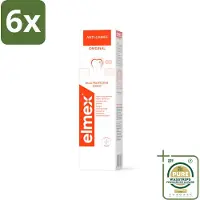 Elmex Tandpasta Anti-Cariës Original 75 ml - Voordeelverpakking - 6 stuks - Cariës - Gaatjes