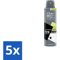 Dove 5 x Men+Care – Deodorant Spray – Advanced Invisible Fresh – 150 ml - Deodorant Spray Voor Mannen - Geur Tegen Zweet - Verzorging Okselhuid - Frisheid - Zweetgeur