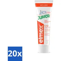 Elmex 20 x - Tandpasta - Junior - (5-12 jaar) - Tooth Strengthening- 75 ml - Voordeelverpakking - 20 stuks