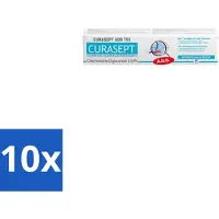 Curasept 10 x Gel-Tandpasta 0,05% CHX 75 ml - Tandpasta - Antibacteriële Tandpasta - Chloorhexidine - Tandvleesbescherming - Plaquevoorkomend