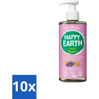 Happy Earth 10 x – Handzeep – 100% Natuurlijk Lavender Ylang – 300 ml - Handzeep - Natuurlijke Handzeep - Vegan Handzeep - Lavendel Handzeep - Ylang Handzeep
