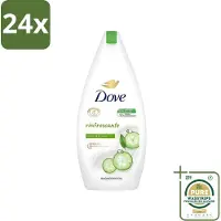 Dove - Douchegel - Refreshing - Komkommer & Groene thee - Verfrissend - 400 ml - Voordeelverpakking - 24 stuks - Reiniging - Uitdroging