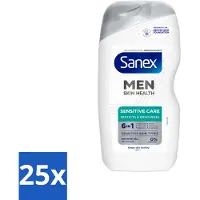 Sanex 25 x – Douchegel – Men Sensitive – 400 ml - Kabel - Kabels - Kabelsysteem - Kabelsysteem