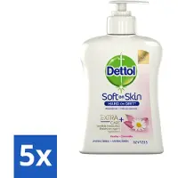 Dettol 5 x - Handzeep - Antibacterieel - Hydraterend - Kamille - 250 ml - Handzeep - Antibacterieel - Hydraterend - Kamille - Handwas