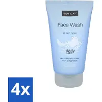 Sence 4 x - Alle Huidtypes - Face Wash - Verfrissend - 150 ml - Face Wash - Huid Reinigen - Huid Verzorgen - Huid Verzorging - Huidtype
