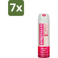 Borotalco 7 x – Deodorant Spray – Men Amber Geur – 150 ml - Deodorant Spray - Mannelijke Geur - Amber - Frisheid - Transpiratie