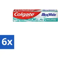 Colgate 6 x - Max White - Whitening Crystals - Tandpasta - 100ml - Tandpasta - Witte Tanden - Whitening Crystals - Tanden Reinigen - Vlekken Verwijderen