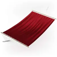 Famanu – Hangmat in rood, 190 x 120 cm, ideaal voor ontspanning in de tuin of op het balkon
