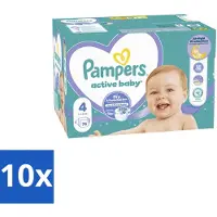 Pampers – Luiers – Baby Dry Maat 4 – 76 Luiers - Bulkverpakking - 10 stuks