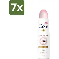 Dove 7 x - Deodorant - Spray Invisible Care - Onzichtbare bescherming - 250 ml - Onzezichtbare Deodorant - Anti-transpirant Spray - Zweet En Geur Bescherming - Huidverzorging - Alcoholvrije Deodorant