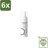 Neutral – Gezichtsreiniging – Face Wash 0% Parfumvrij – 150 ml - Voordeelverpakking - 6 stuks - Gevoelige huid - Milde reiniging