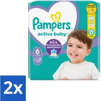 Pampers – Luiers – Active Baby Maat 3 (6-10 kg) – 90 Luiers - Voordeelverpakking - 2 stuks