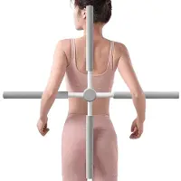 Famanu – Yogastang voor houdingscorrectie, rugstrekker en spiertraining, ideale yogastick voor het verbeteren van houding en ondersteuning van rug en nek