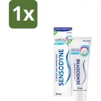 Sensodyne 1 x – Tandpasta – Complete Protection + Cool Mint – 75 ml - Gevoelige Tanden - Tandgevoeligheid - Tandpasta - Mondverzorging - Tandplak