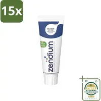 Zendium 15 x Tandpasta Classic 75 ml - Grootverpakking - Tandpasta - Natuurlijke Enzymen - Gezond Microbioom - Fluoride - Gevoelige Mond
